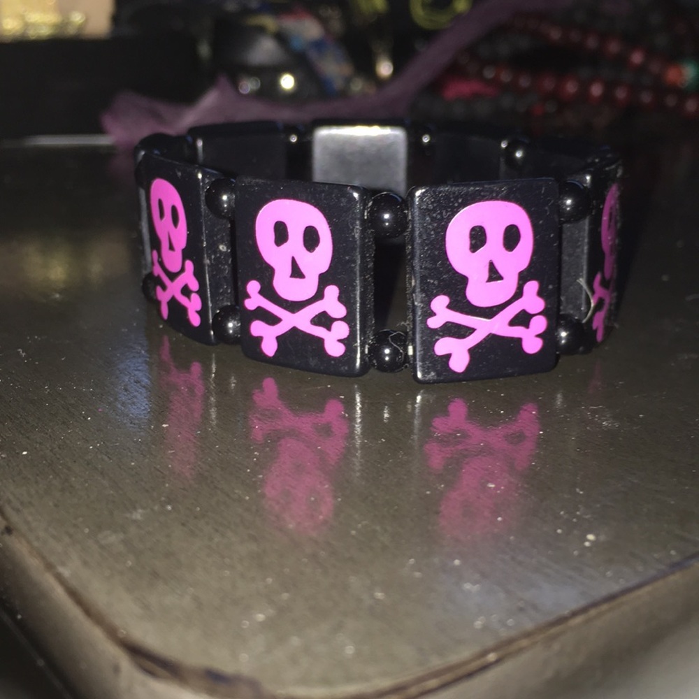 Skull Pink Bracelet